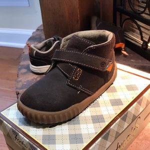 Brown baby boy boots